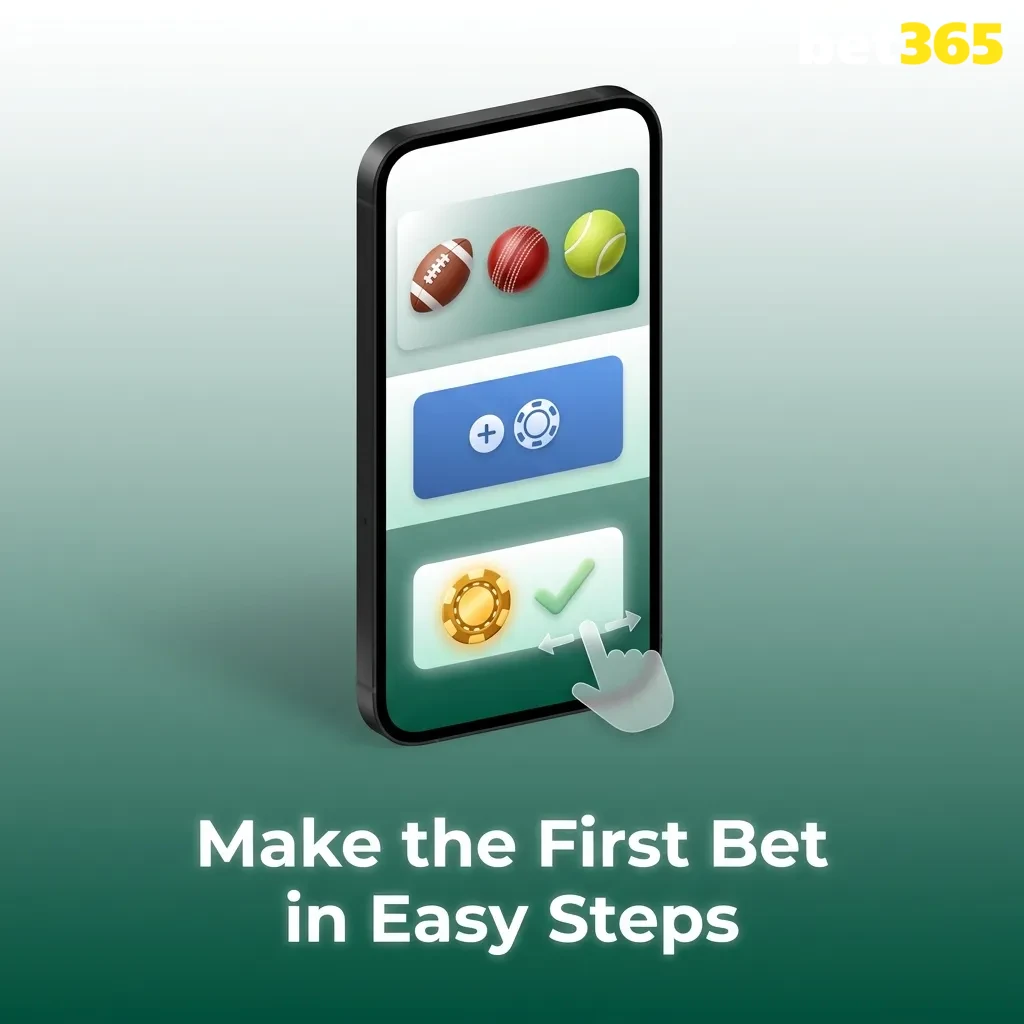 Step-by-step guide showing how to register, deposit funds, select a sport, and place your first bet online.