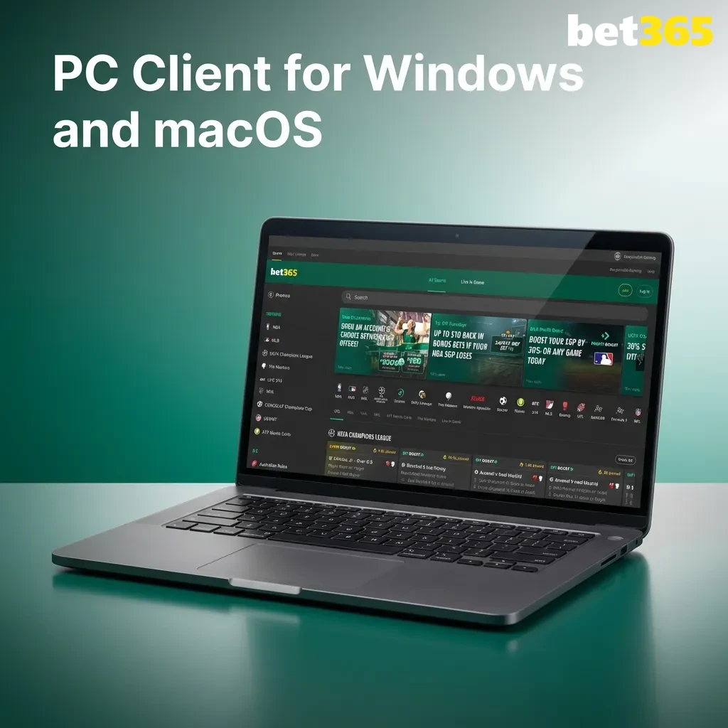 Browser-based platform interface showing compatibility with Windows and macOS systems for betting and casino access