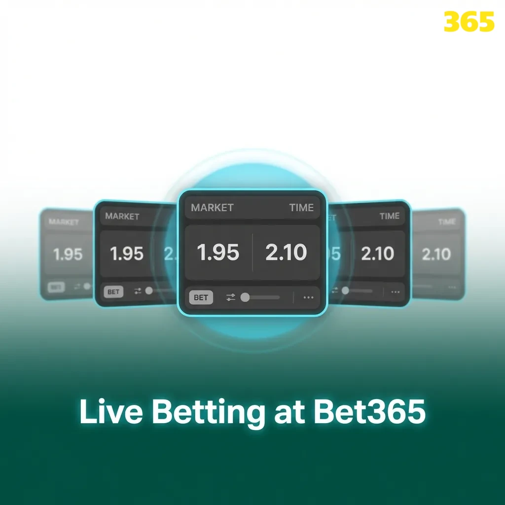 Bet365 live betting interface showing real-time odds for cricket, football, tennis with live streaming and cash-out options